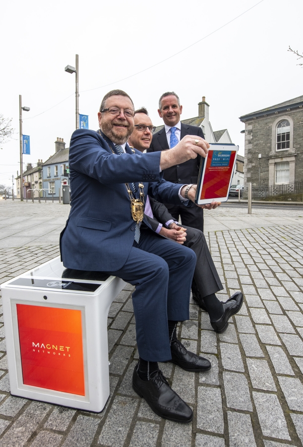 a smart bench in Dublin